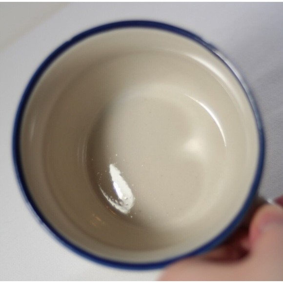 VTG Chi Kiang Stoneware Coffee Mug Blue Trees Watercolor Style Cup - Picture 7 of 10